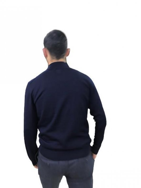 Erkek Triko Kazak Yarım Fermuarlı 21K5991 - 3