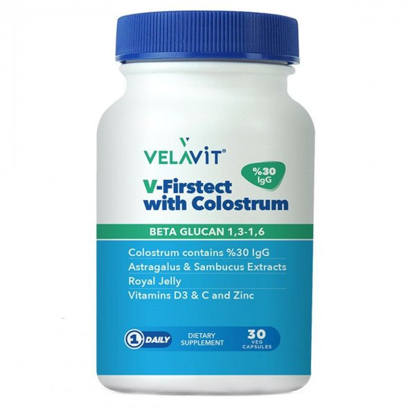 V-Firstect with Colostrum Takviye Edici Gıda 30 Kapsül ürün görseli 1