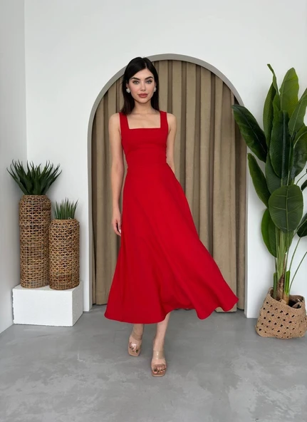 Neapolitan Askılı Elbise - Resim 4