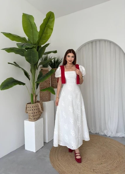 Graf Balon Kol Elbise - Resim 3