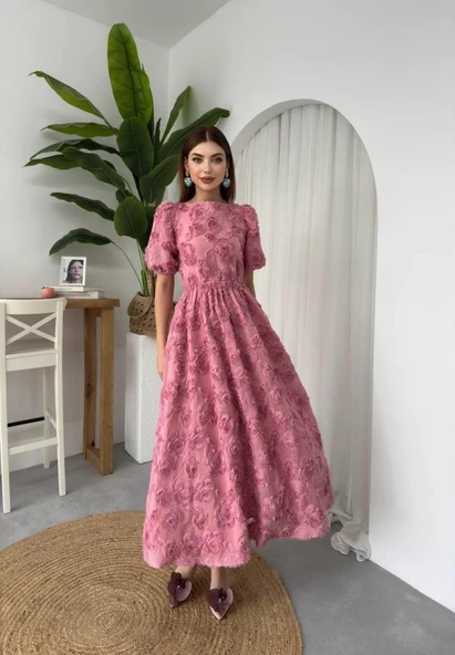 Wear Sırt Bağlama Detaylı Elbise - Resim 6