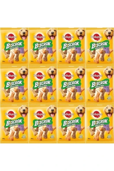 Biscrok Multi Mix Köpek Ödül Maması Bisküvi 200 gr X 12 Adet ürün görseli