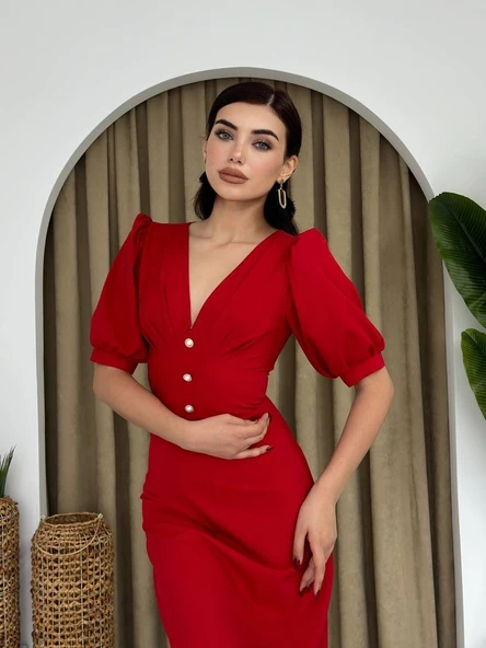 Linda Midi Elbise ürün görseli