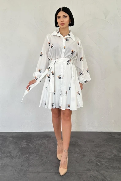 Hardal Brode Mendilli Elbise ürün görseli