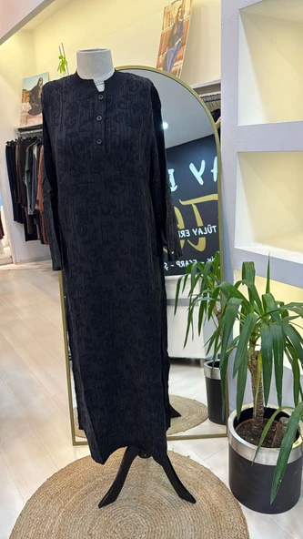 İNVEE ELBİSE 7026 SİYAH - 5