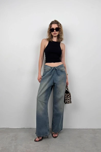 Halter Yaka Kolsuz Bluz ürün görseli