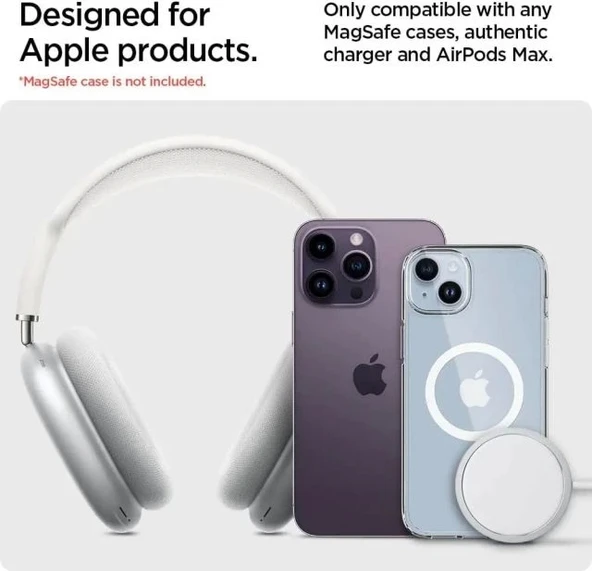 Spigen S380 (MagFit) MagSafe Şarj Cihazı ve Kulaklık Standı - 4