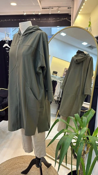 İnvee Kapşonlu yagmurluk 7045 haki - Resim 9