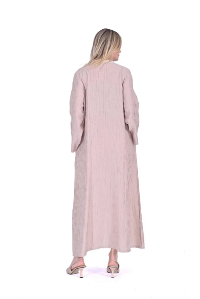 İNVEE ELBİSE BEJ 7026 - Resim 4