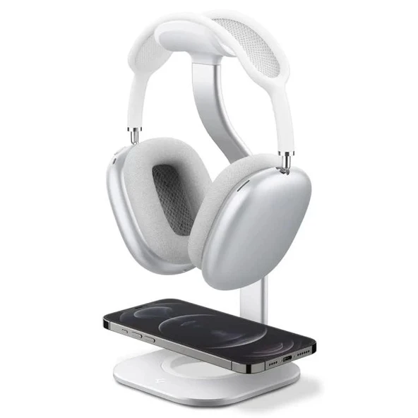 Spigen S380 (MagFit) MagSafe Şarj Cihazı ve Kulaklık Standı - 1