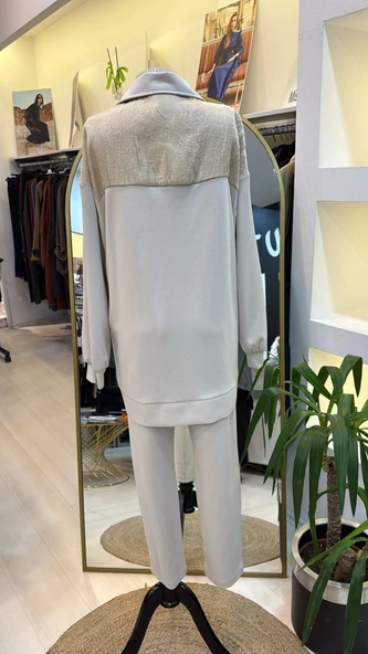 NUSS PANTOLONLU SPOR TAKIM  251037 EKRU - Resim 2