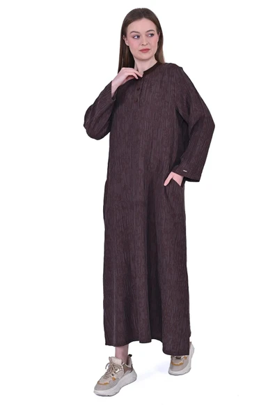 İNVEE ELBİSE 7026 KAHVERENGİ ürün görseli