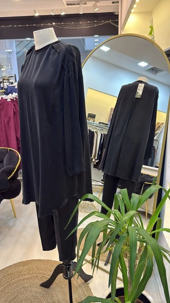 MİSSWHENCE TUNİK TAKİM 37017 SİYAH - Resim 5