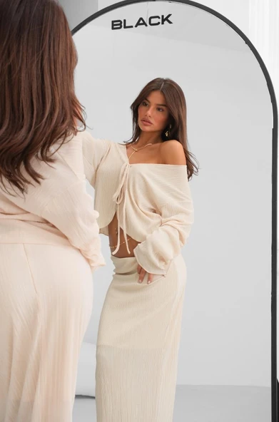 Düşük Bel Maxi Boy Etek - Resim 2