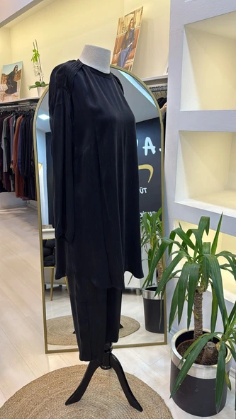 MİSSWHENCE TUNİK TAKİM 37017 SİYAH - Resim 2