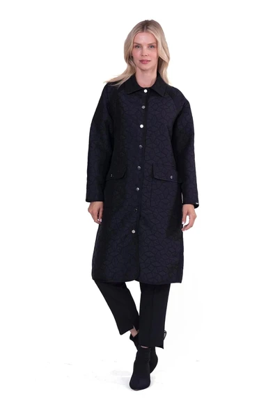 İnvee 7096 Kapitone Ceket - SİYAH - Resim 3