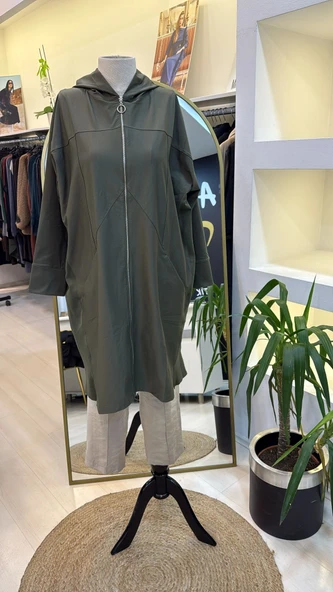 İnvee Kapşonlu yagmurluk 7045 haki - Resim 5