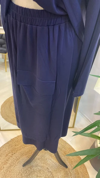 invee etekli cep detayli takim lacivert 7023 - Resim 7