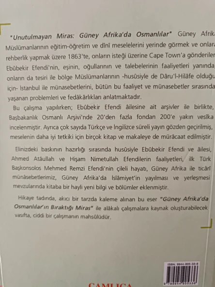 Unutulmayan Miras Güney Afrika'da Osmanlılar Ahmet Uçar - 3