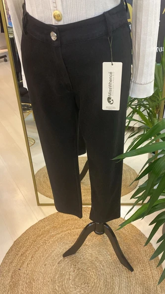 misswhence kot pantolon 36112 siyah ürün görseli 1