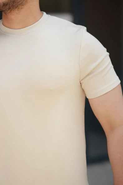 Erkek Basic Kısa Kollu Tişört - Resim 3