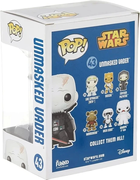 Funko Star Wars Maskesiz Darth Vader Figür - 4