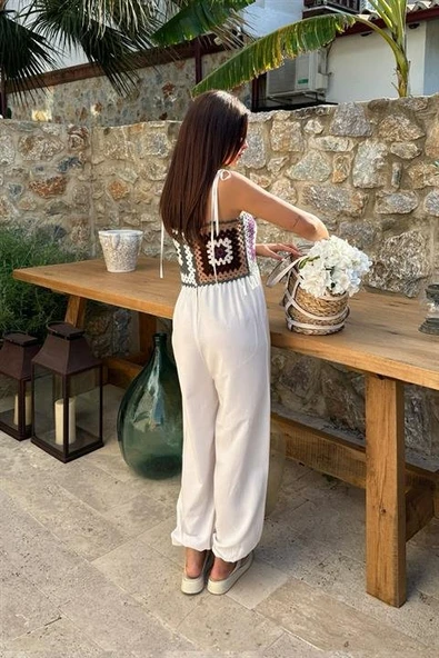 Jasmin Süzüneli Keten Tulum 1280-08 - Resim 7