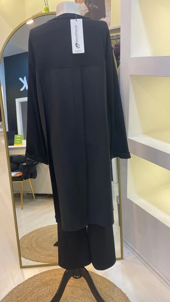 MİSSWHENCE cep detayli tunik36001 SİYAH - Resim 2