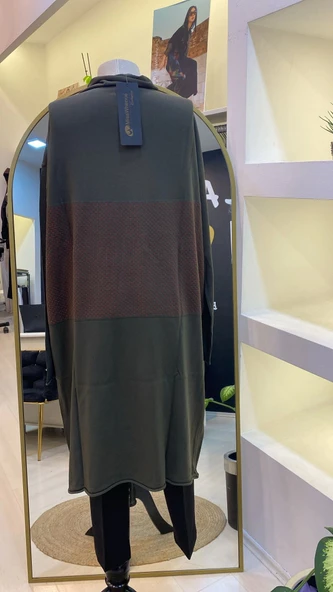 MİSSWHENCE TRİKO TUNİK HAKİ 248 - Resim 3