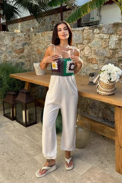 Jasmin Süzüneli Keten Tulum 1280-08 - Resim 4