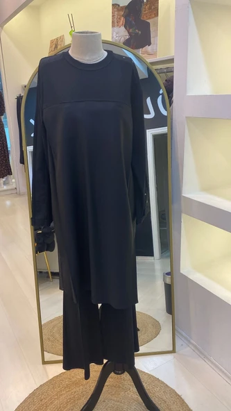 MİSSWHENCE cep detayli tunik36001 SİYAH ürün görseli 1