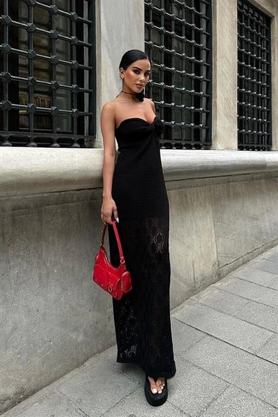 Eudora Ajurlu StraplezElbise 2771 - Resim 6