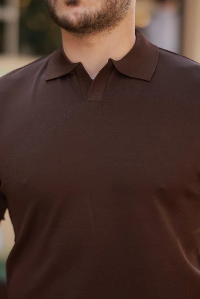 Erkek Hemşire Yaka Kısa Kollu Tişört - Resim 3