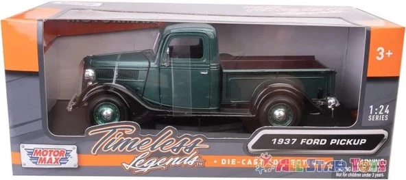 Motormax 1937 Ford Kamyonet Döküm Model Araba - 6