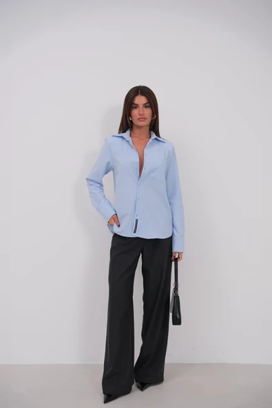 Vatkalı Oversize Gömlek ürün görseli