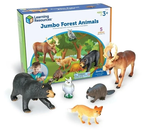 Learning Resources Jumbo Orman Hayvanları Figürleri - 1
