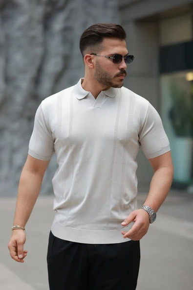 Erkek Hemşire Yaka Kısa Kollu Tişört ürün görseli