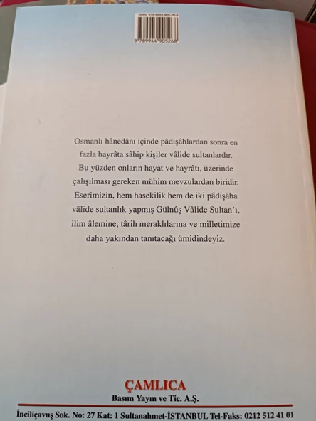 GÜLNUŞ VALİDE SULTAN'IN HAYATI VE HAYRATI - I MUSTAFA GÜLER - 2