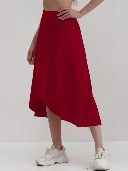 Kadın Cep Detay Taytlı Sandy Etek - Resim 6