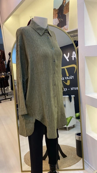 İNVEE 7017 MODAL TUNİK HAKİ - Resim 5