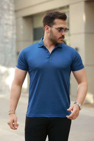 Erkek Yakalı Kısa Kollu Tişört ürün görseli