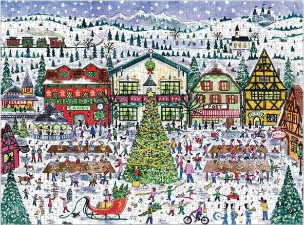 Galison Noel Baba Köyü Puzzle - 2