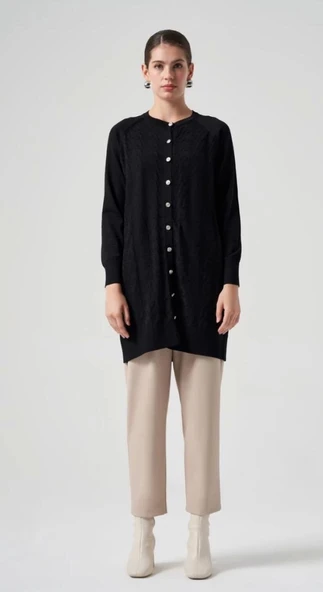 NUSS KAZ AYAGİ DESENLİ HİRKA YEŞİL 1111 - 4