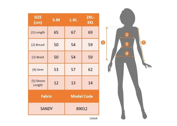 Kadın Kısa Dantel Kollu Bisiklet Yaka Sandy Bluz - Resim 6