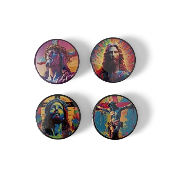 Aziz İsa Magnet Set 2 - 4'lü Jesus Christ Magnet ürün görseli