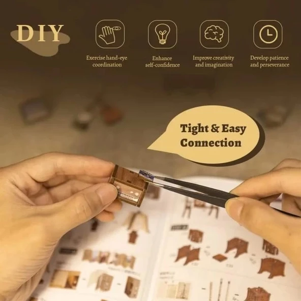 CUTEBEE Toz Kapaklı DIY Kitap Köşesi Seti - Su Dongpo'nun Hayatı - 5