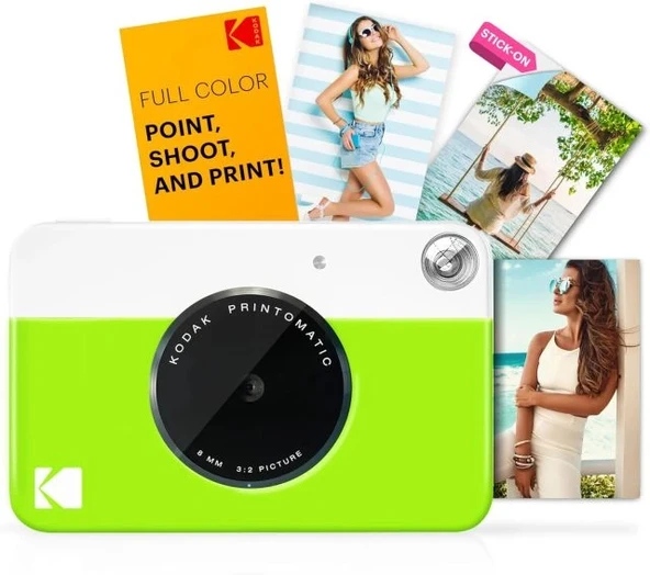 KODAK Printomatic Tam Renkli Anında Baskı Dijital Fotoğraf Makinesi - Başlangıç Paketi - 8