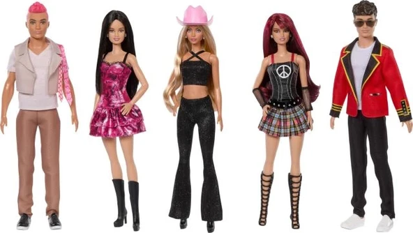 Barbie RBD 5'li Çıkarılabilir Moda Bebek Seti Konser Görünümü - 1