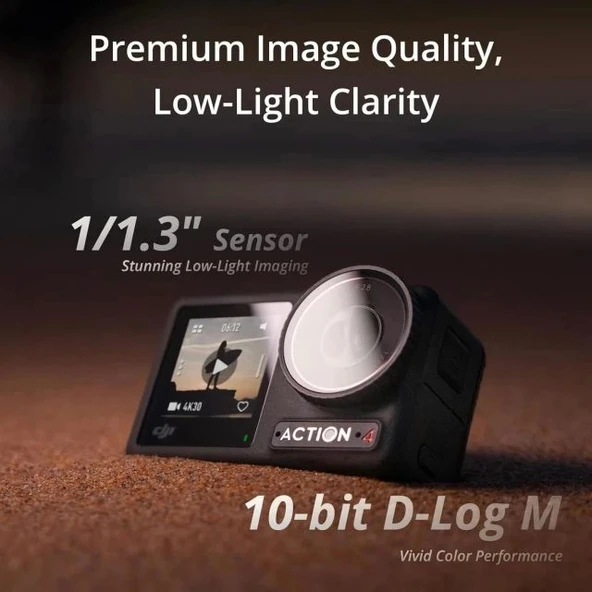DJI Osmo Action 4 Standart Kombo - 4K/120 fps Su Geçirmez Aksiyon Kamerası - Resim 4