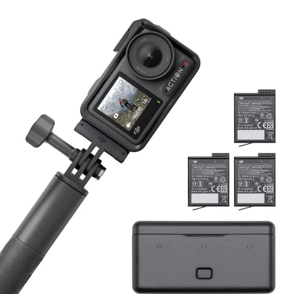 DJI Osmo Action 4 Standart Kombo - 4K/120 fps Su Geçirmez Aksiyon Kamerası ürün görseli